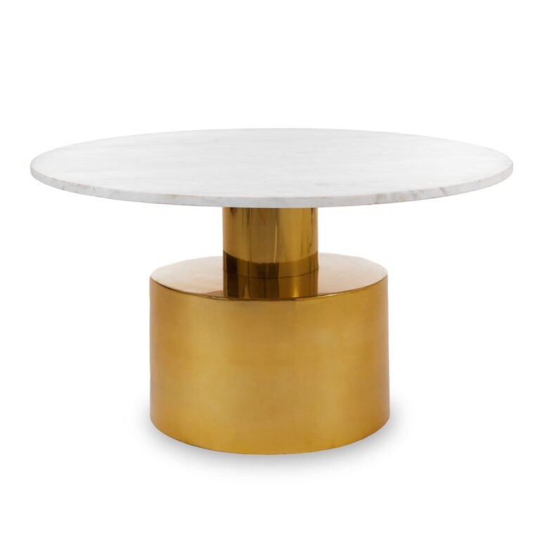 Ambia Coffee Table With White Marble Top