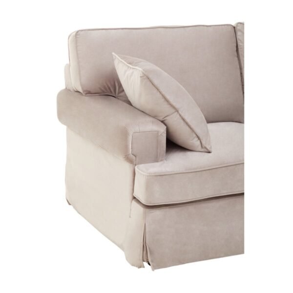 Alph Two Seat Mink Velvet Sofa - Image 8