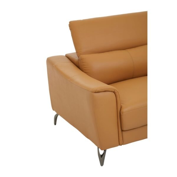 Adria 3 Seater Leather Sofa - Image 8