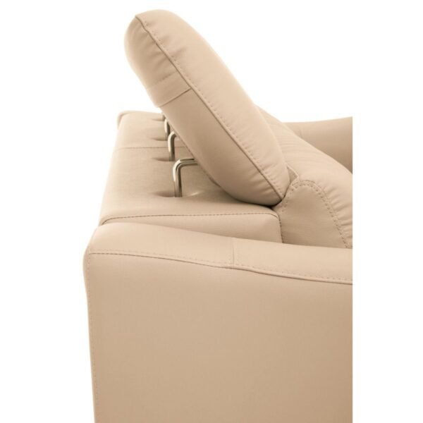Adria 3 Seat Leather Sofa - Image 6
