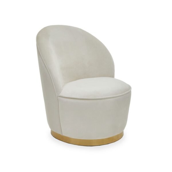 Kids Riera Gold Base Velvet Chair