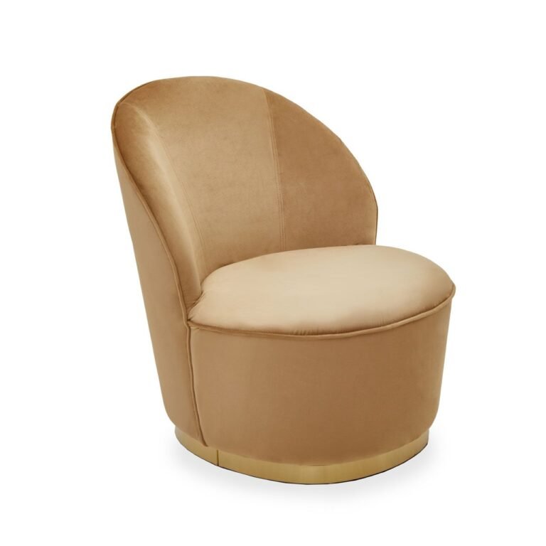 Kids Riera Gold Base Velvet Chair