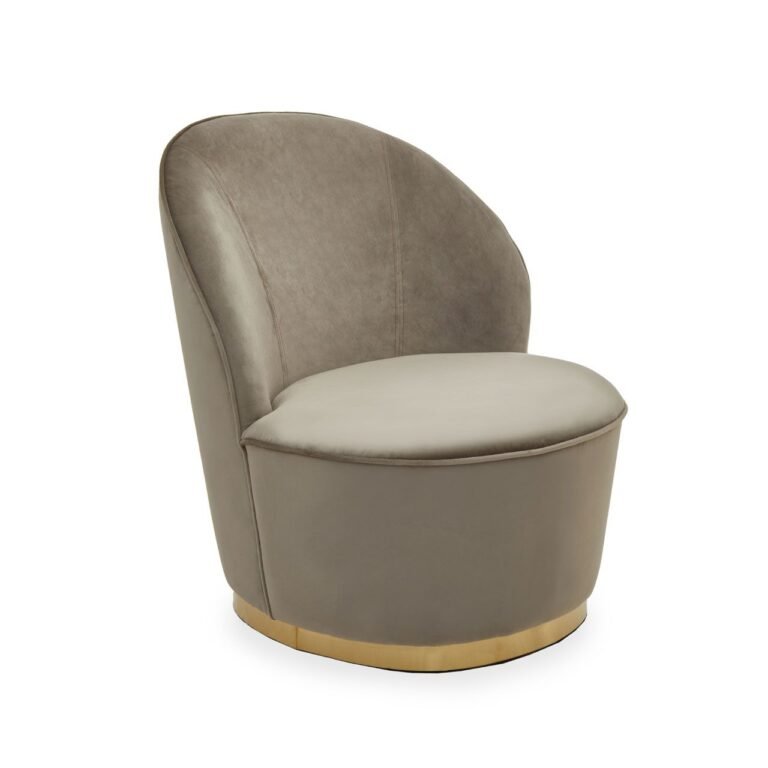 Kids Riera Gold Base Velvet Chair