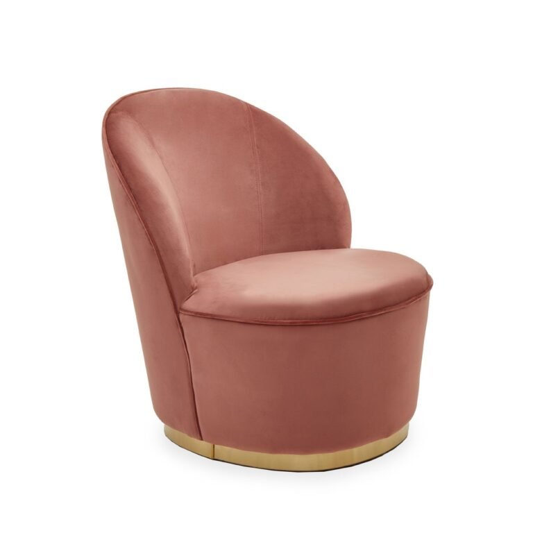 Kids Riera Gold Base Velvet Chair