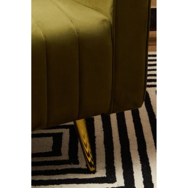 Kew Green Velvet Armchair - Image 12