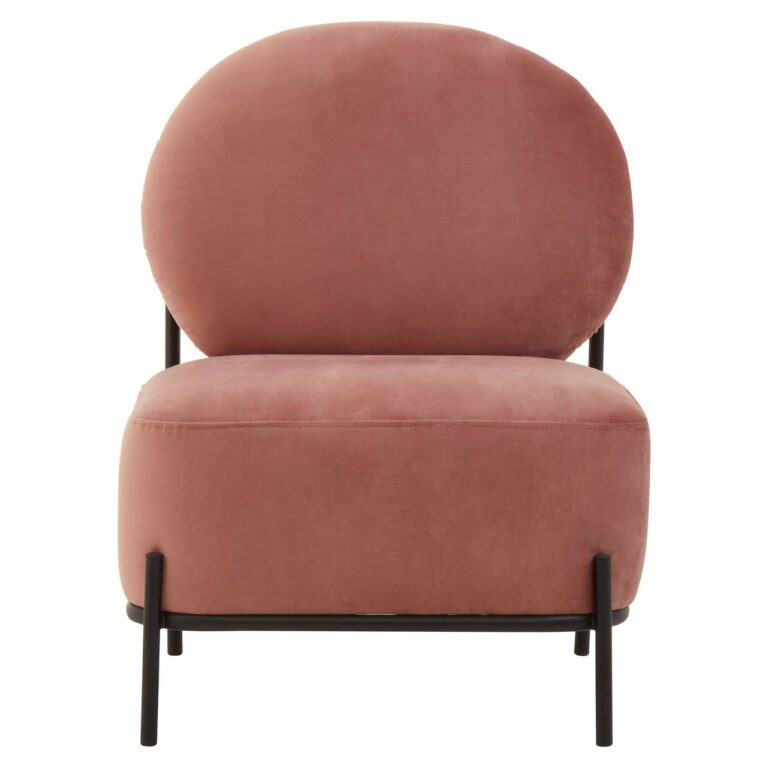 Kingsley Dusky Rose Velvet Chair