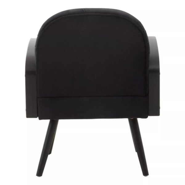 Alak Black Velvet Armchair - Image 5