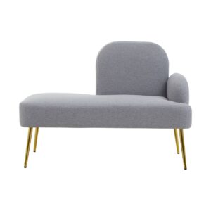 Heather Left Arm Grey Chaise Lounge