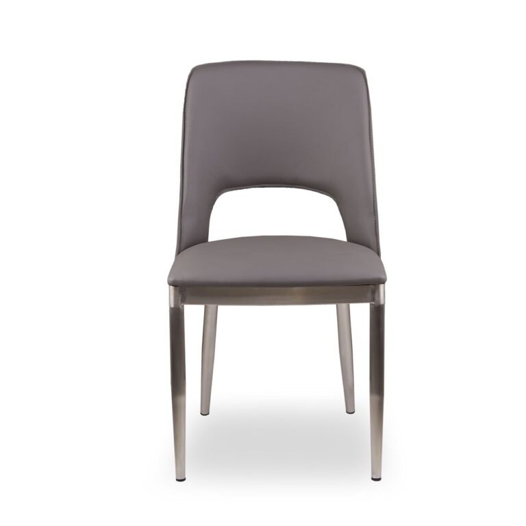 Giltin Grey Leather Effect Dining Chair