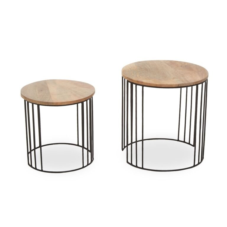 Kenton Set Of 2 Mango Wood Side Tables