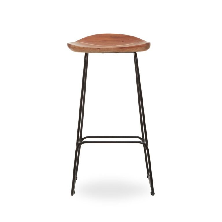 Kenton Black Frame Bar Stool