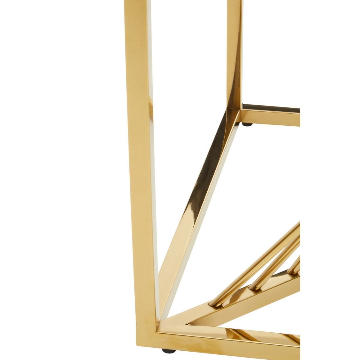 Melia End Table With Gold Finish Frame Melia End Table With Gold Finish Frame