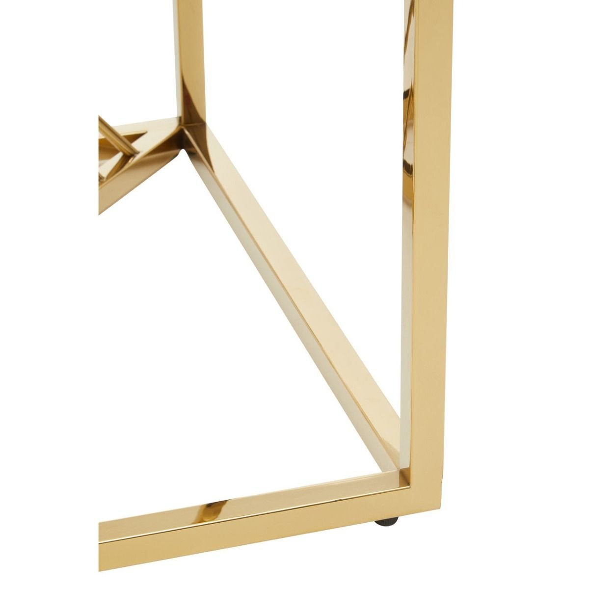 Melia End Table With Gold Finish Frame Melia End Table With Gold Finish Frame