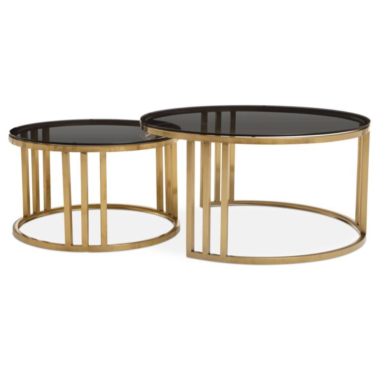 Lanak Set Of 2 Stacking Tables