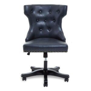 Allik Black Leather Effect Office Chair