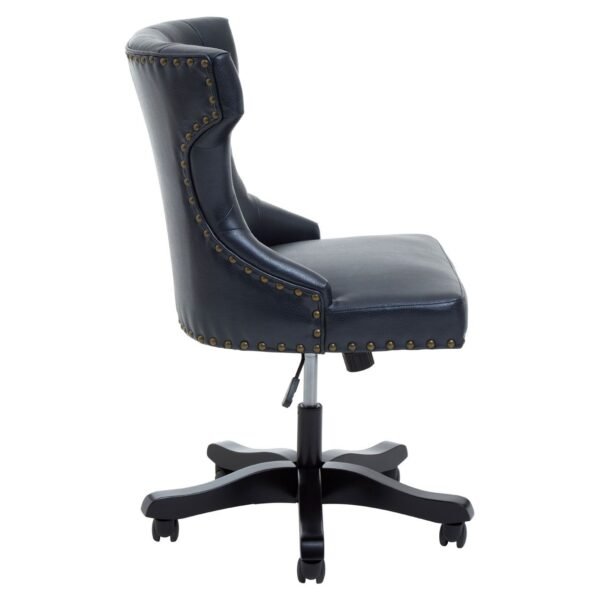 Allik Black Leather Effect Office Chair - Image 4