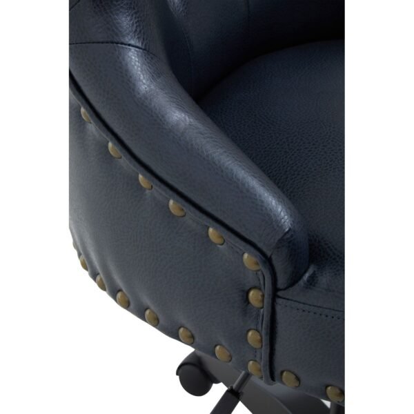 Allik Black Leather Effect Office Chair - Image 9