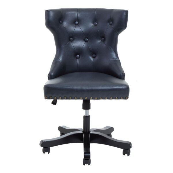 Allik Black Leather Effect Office Chair - Image 2