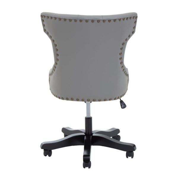 Allik Grey Leather Effect Office Chair - Image 5