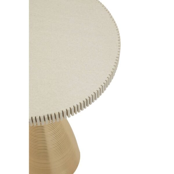 Sunning White Stone Gold Side Table - Image 6