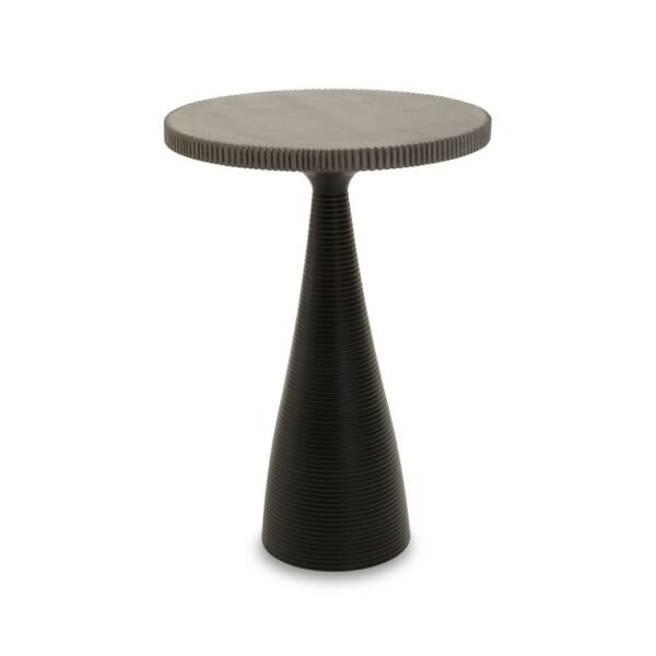 Sunning Black Stone Side Table - Image 2