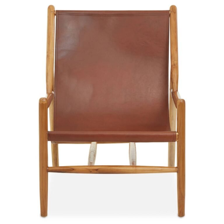 Stirling Antique Dark Brown Leather Chair