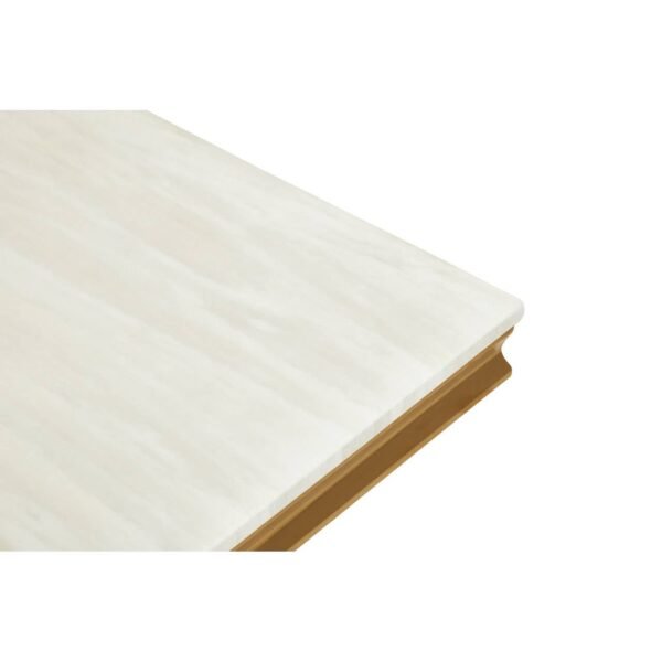 Todar Ivory White Marble Side Table - Image 6