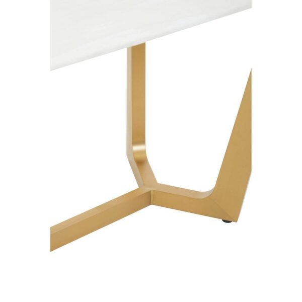 Todar White Marble Dining Table - Image 6