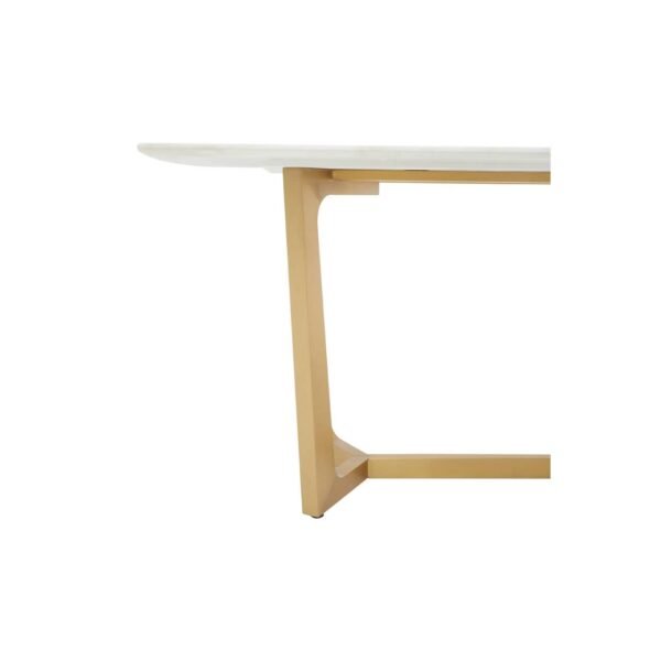 Todar White Marble Dining Table - Image 7