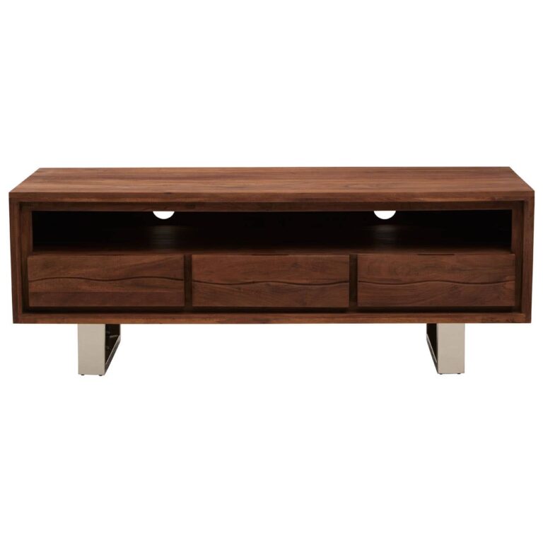 Nbora Acacia Three Drawer Media Unit