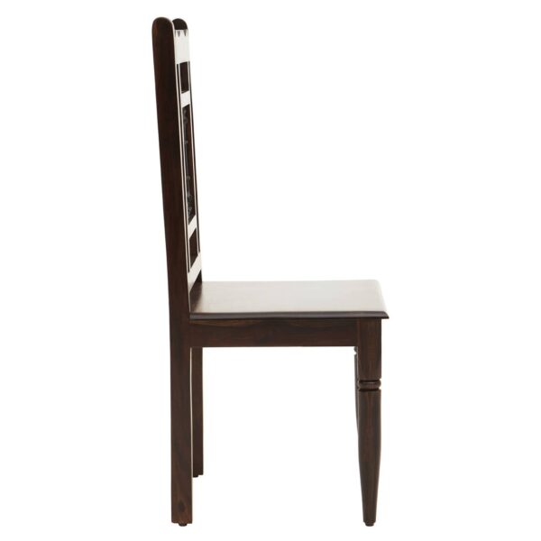 Irene Dark Sheesham Wood Dining Chair - Image 3