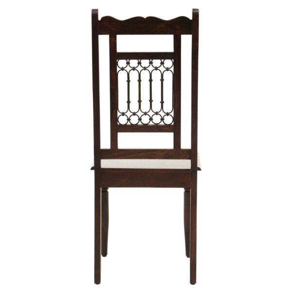 Irene Dark Sheesham Wood Dining Chair - Image 4