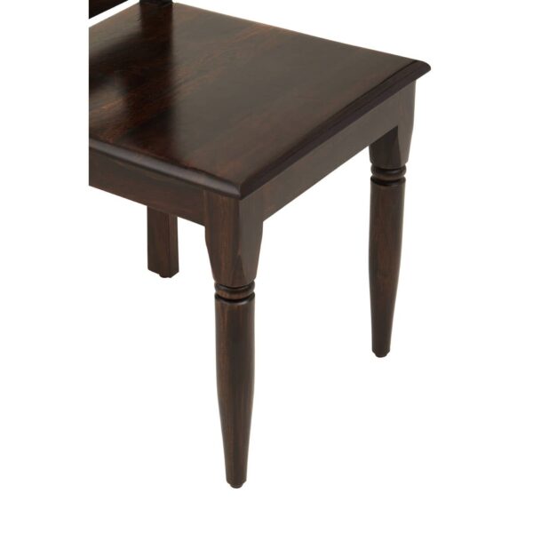 Irene Dark Sheesham Wood Dining Chair - Image 6