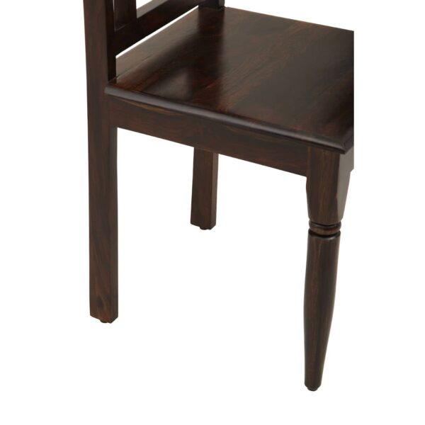 Irene Dark Sheesham Wood Dining Chair - Image 7