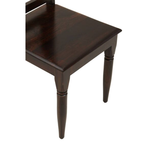 Irene Dark Sheesham Wood Dining Chair - Image 8