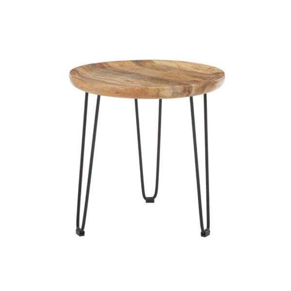 Ohom Natural Mango Wood Small Side Table - Image 2