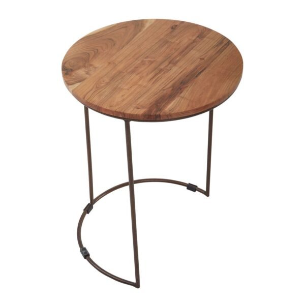 Ohom Nest Of Three Natural Acacia Wood Tables - Image 5