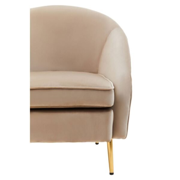 Farah Mink Velvet Armchair - Image 5