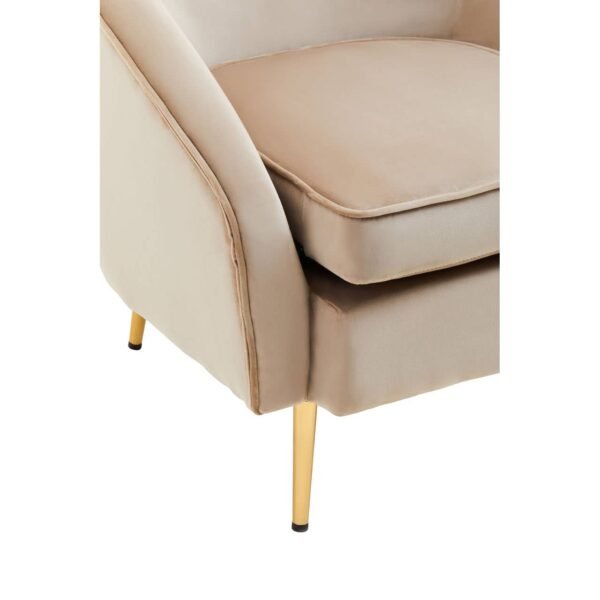 Farah Mink Velvet Armchair - Image 6