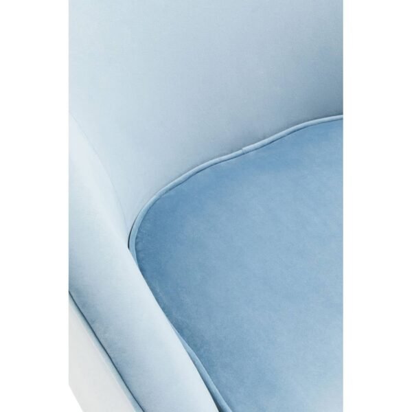 Farah Aqua Blue Velvet Armchair - Image 7