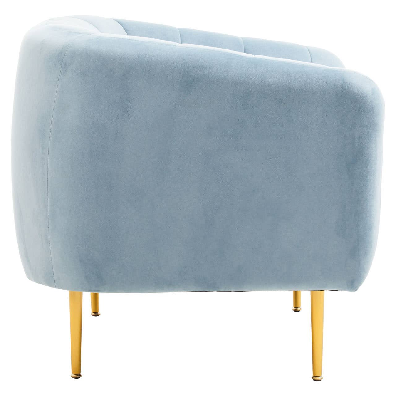 Farah Blue Velvet Armchair Farah Blue Velvet Armchair