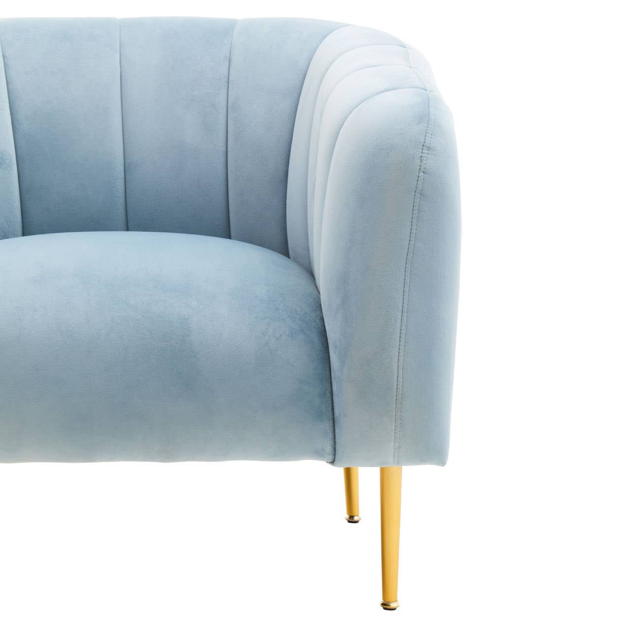 Farah Blue Velvet Armchair Farah Blue Velvet Armchair