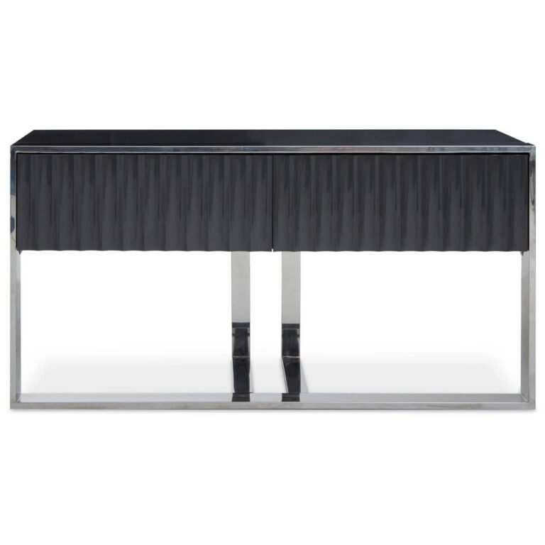 Lenoa Grey Finish Console Table