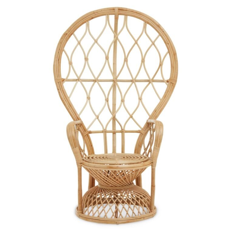 Eversley Natural Rattan Curved Chair