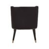 Oucit Black Velvet Chair With Black Legs - Image 4