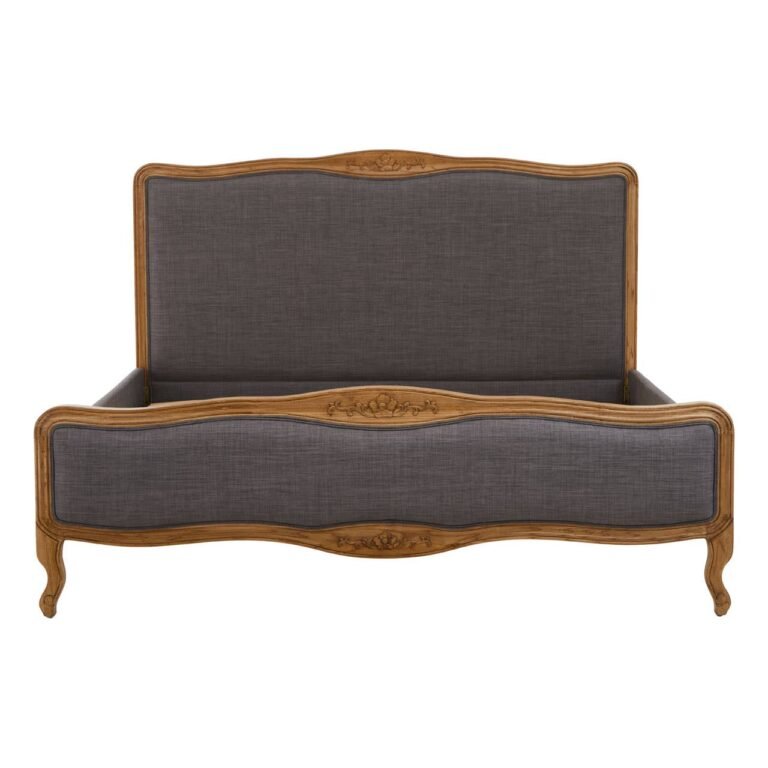 Octol Grey Fabric Super Kingsize Bed