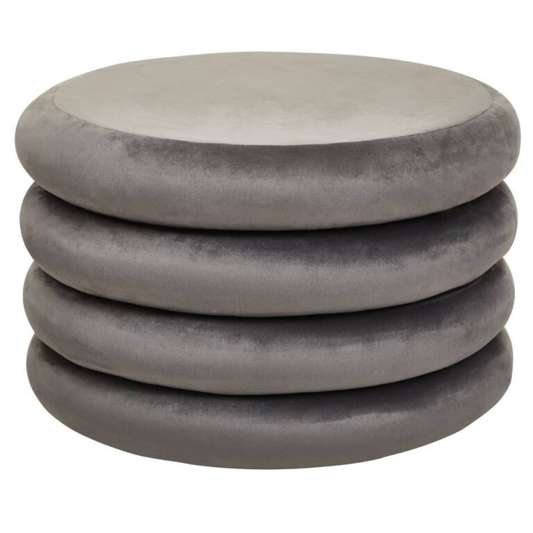 Blenheim Grey Round Stool