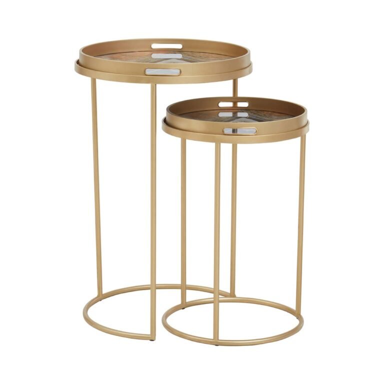 Pelina Set Of Two Abstract Nesting Tables