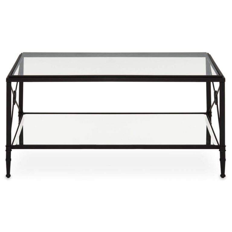 Izelle Coffee Table With Black Finish Frame