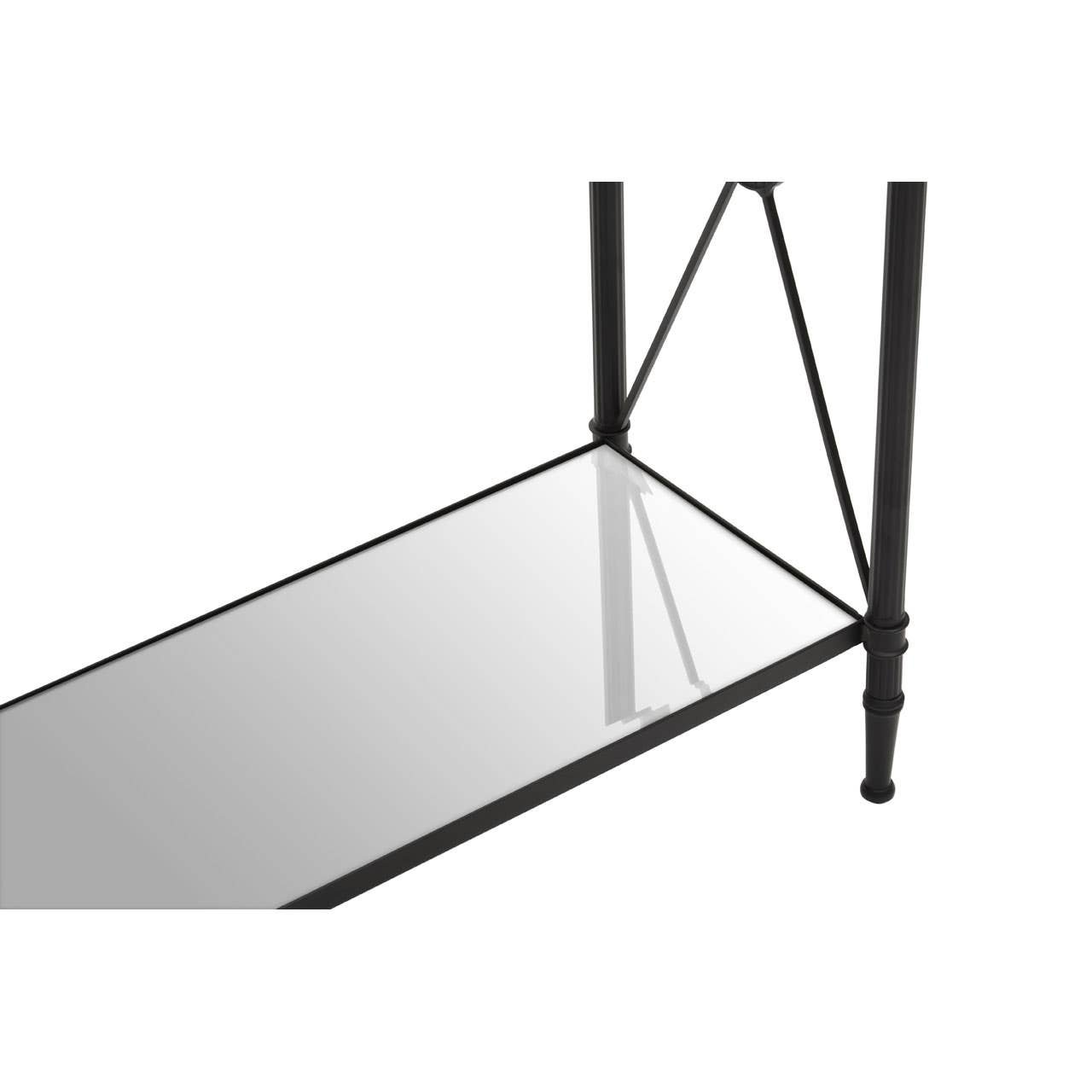 Izelle Console Table With Black Finish Frame Izelle Console Table With Black Finish Frame